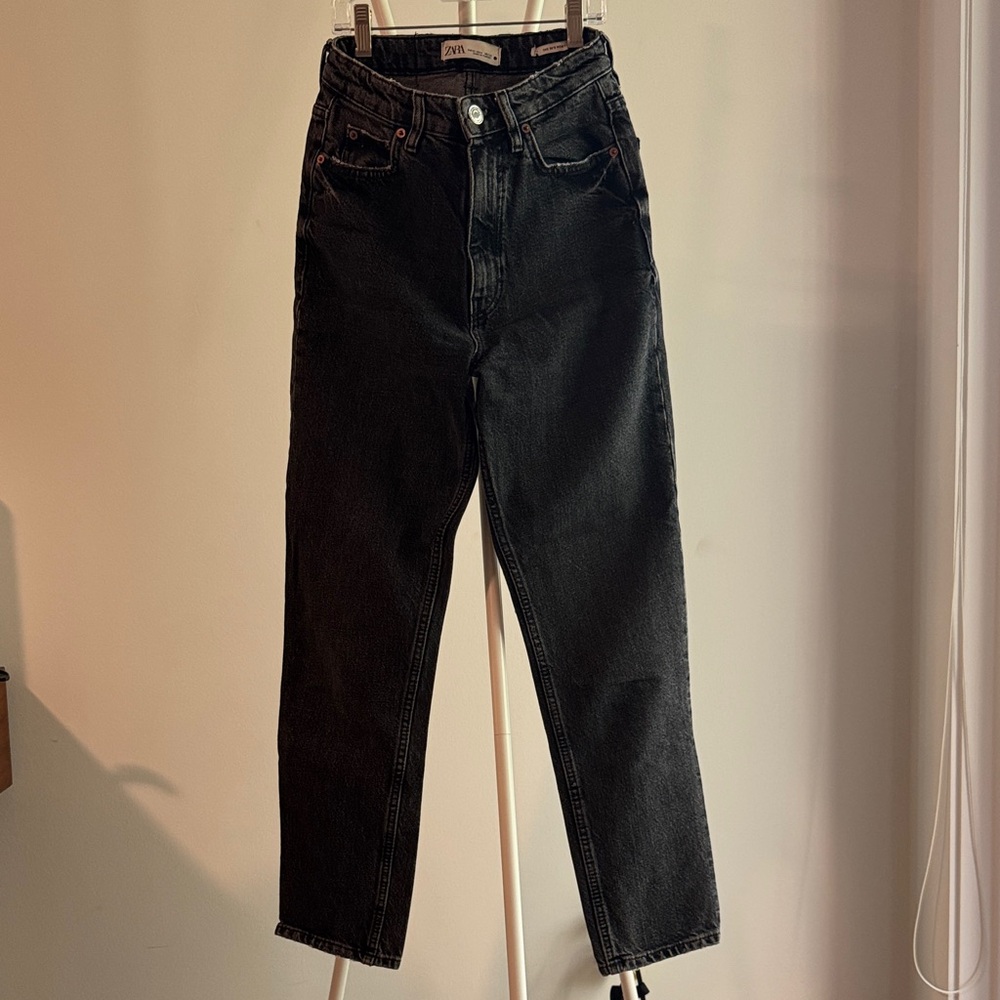 Zara Black Mom Jeans